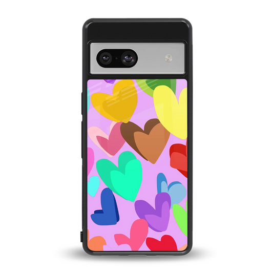 Love Spectrum back phone cover | glass case for google pixel 7