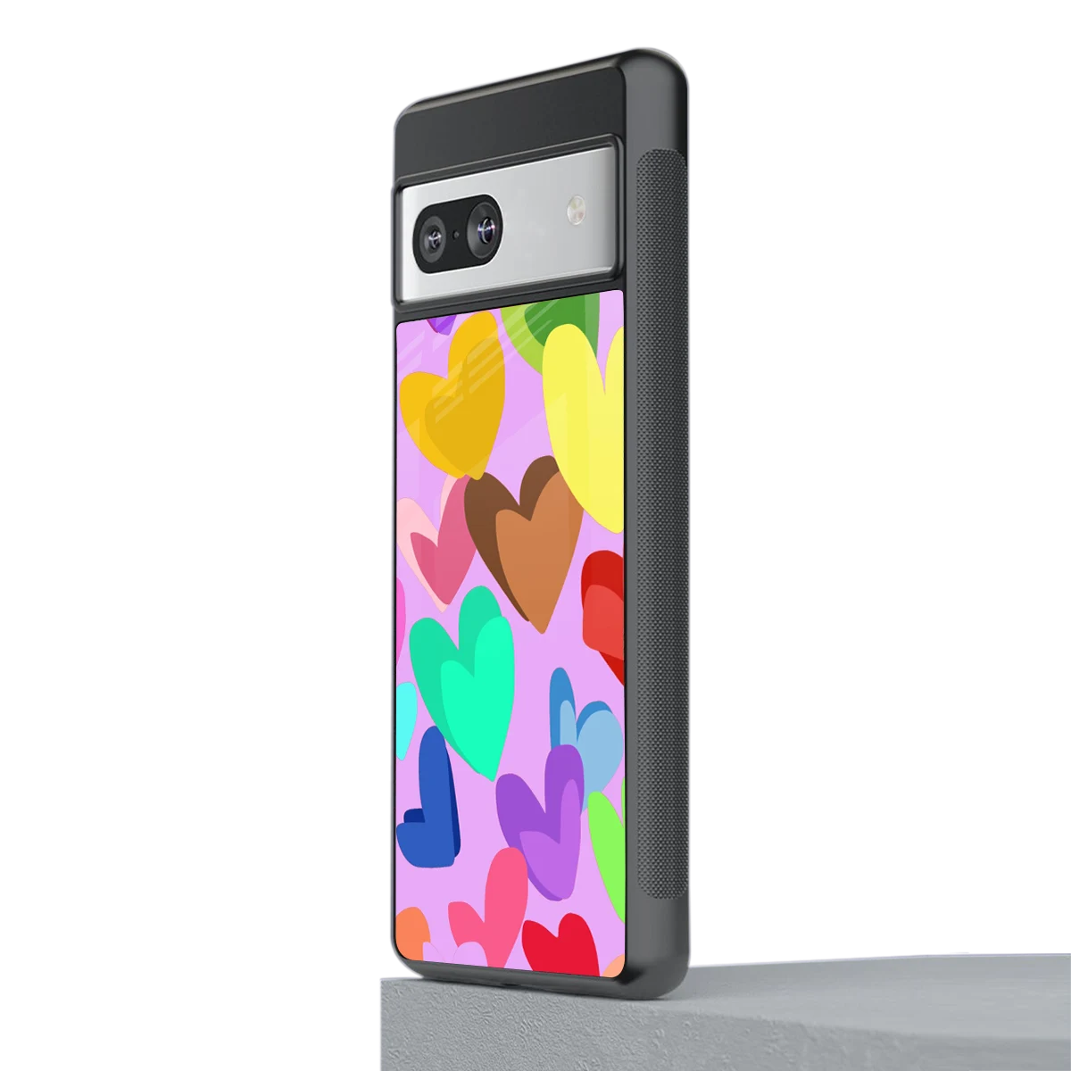 Love Spectrum stylish phone case for google pixel 7 | glossy glass and slim fit