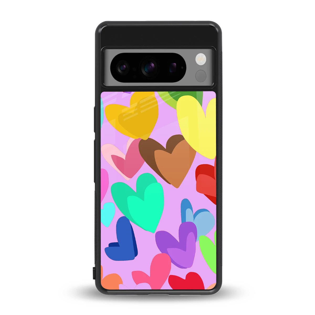 Love Spectrum back phone cover | glass case for google pixel 8 pro