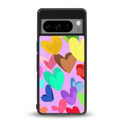 Love Spectrum back phone cover | glass case for google pixel 8 pro