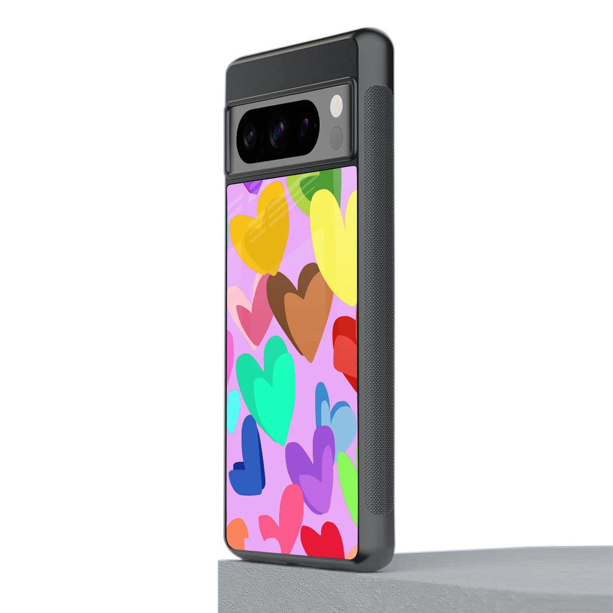 Love Spectrum stylish phone case for google pixel 8 pro | glossy glass and slim fit