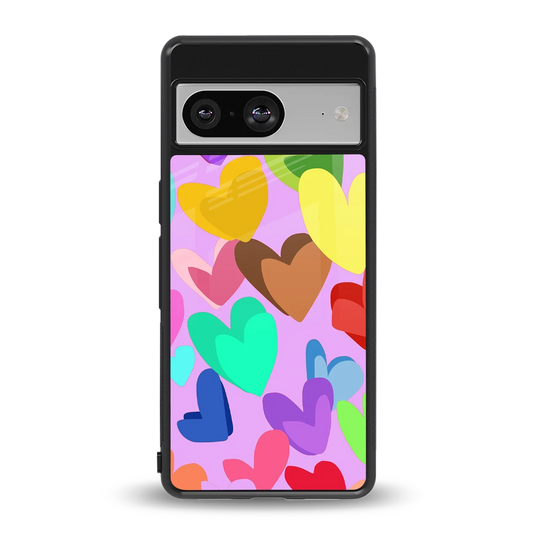 Love Spectrum back phone cover | glass case for google pixel 8