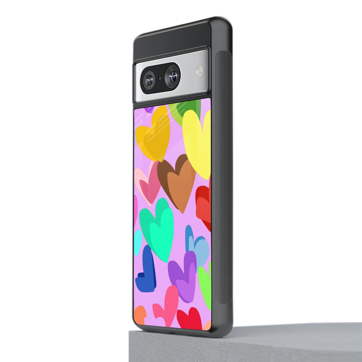 Love Spectrum stylish phone case for google pixel 8 | glossy glass and slim fit
