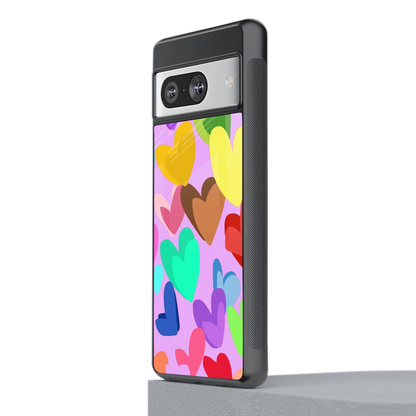 Love Spectrum stylish phone case for google pixel 8 | glossy glass and slim fit