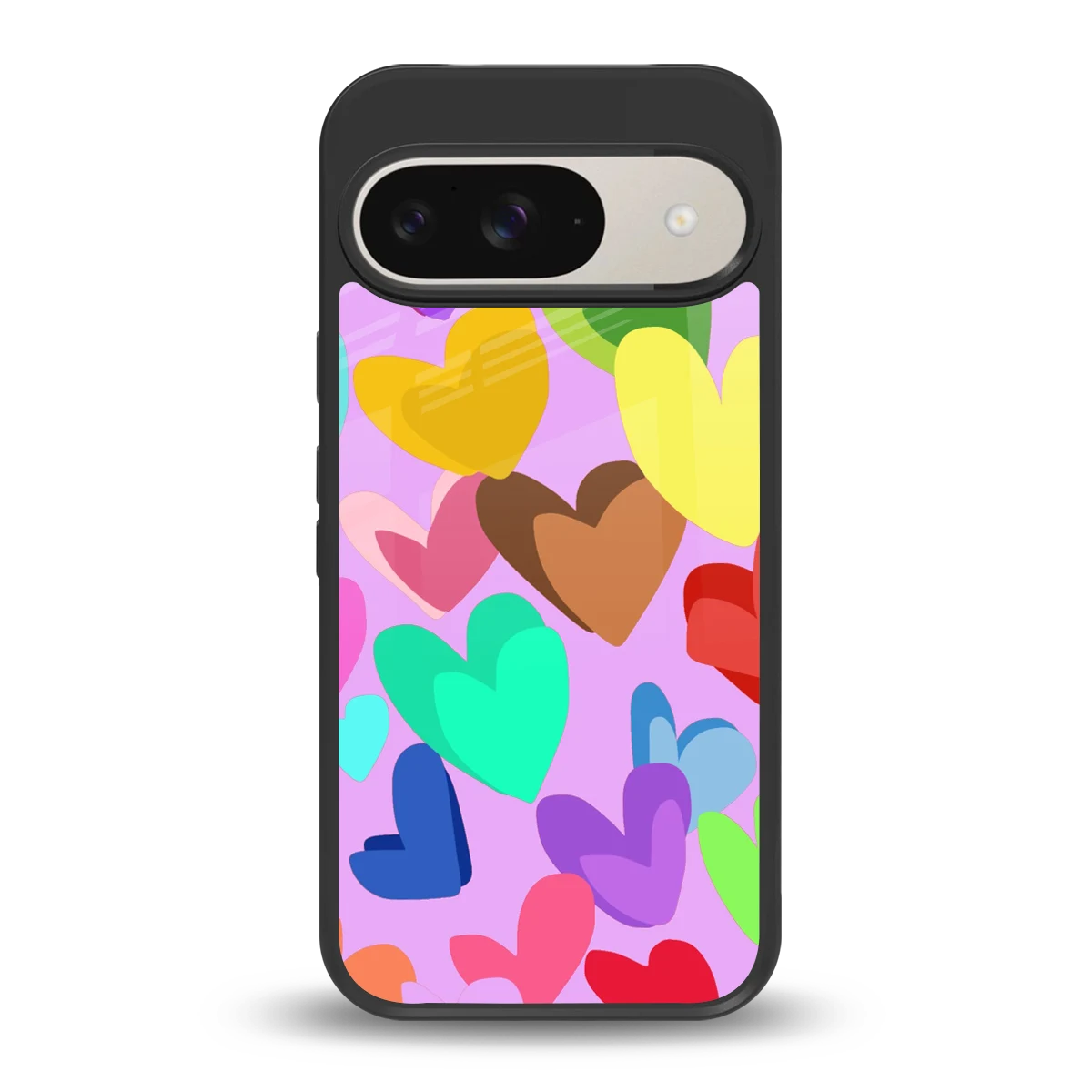 Love Spectrum back phone cover | glass case for google pixel 9