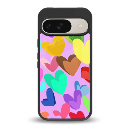 Love Spectrum back phone cover | glass case for google pixel 9