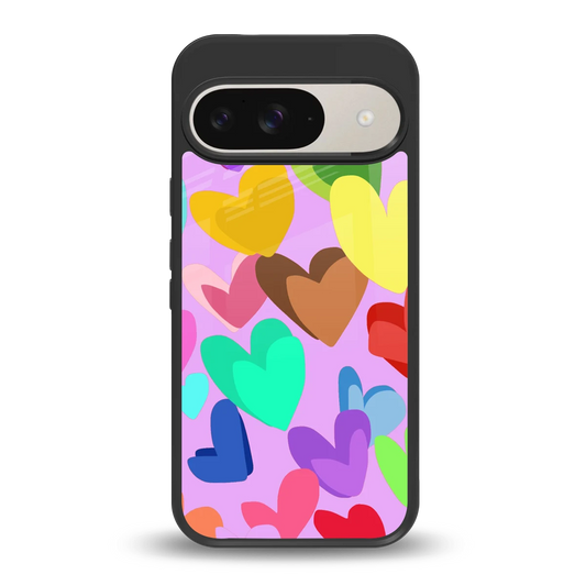 Love Spectrum back phone cover | glass case for google pixel 9