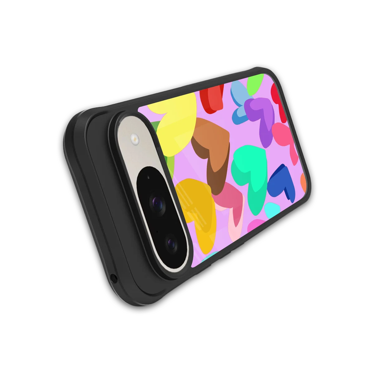 Love Spectrum stylish phone case for google pixel 9 | glossy glass and slim fit