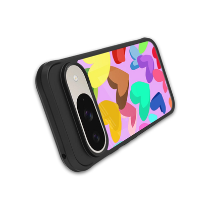 Love Spectrum stylish phone case for google pixel 9 | glossy glass and slim fit