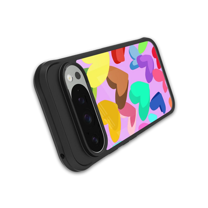 Love Spectrum stylish phone case for google pixel 9 pro | glossy glass and slim fit