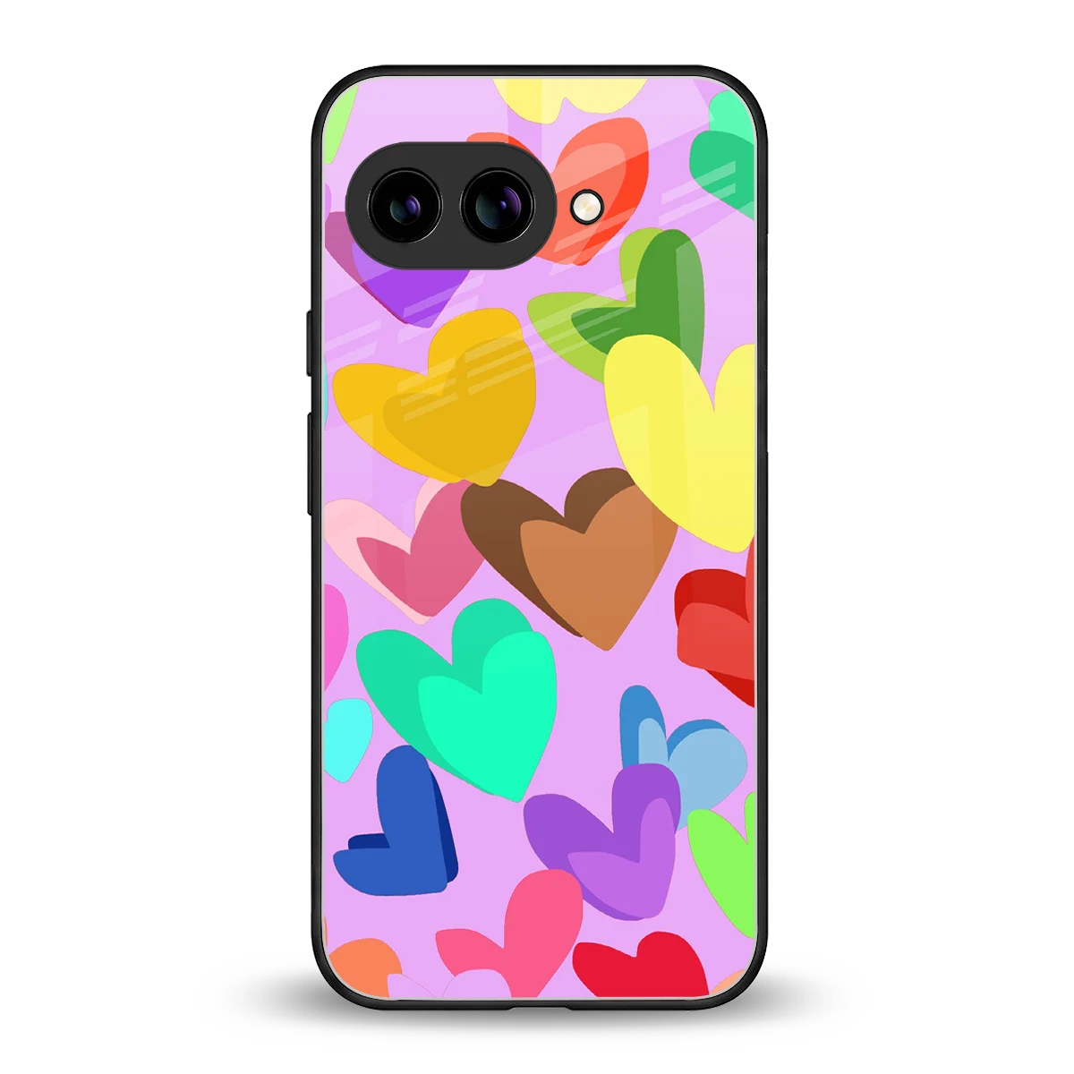 Love Spectrum back phone cover | glass case for google pixel 10a