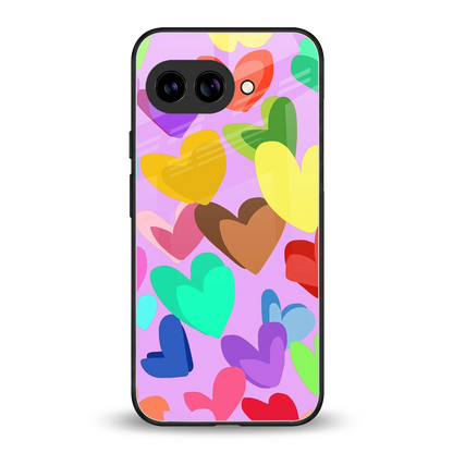 Love Spectrum back phone cover | glass case for google pixel 10a