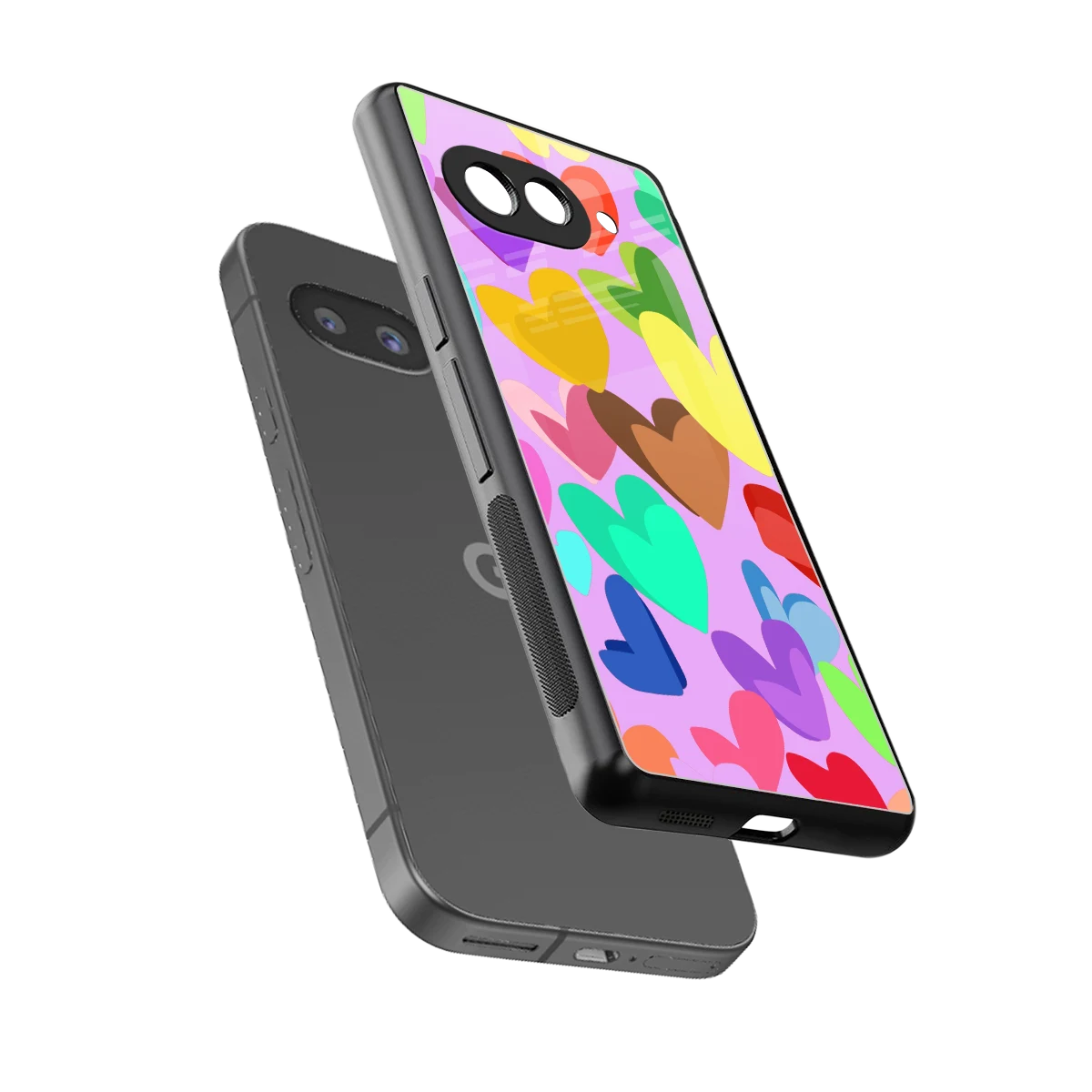 Love Spectrum sleek google pixel 10a cover with tempered glass back and TPU edges