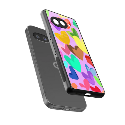 Love Spectrum sleek google pixel 10a cover with tempered glass back and TPU edges