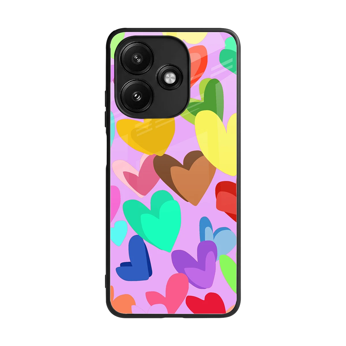 Love Spectrum back phone cover | glass case for redmi 12 5g