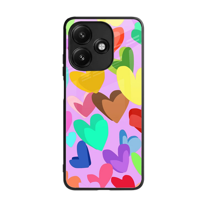 Love Spectrum back phone cover | glass case for redmi 12 5g