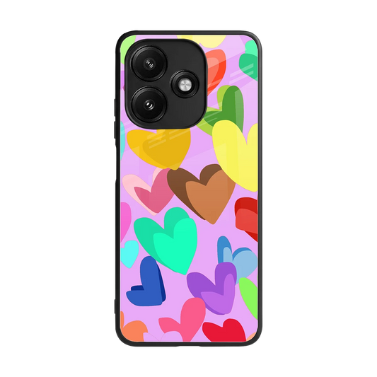 Love Spectrum back phone cover | glass case for redmi 12 5g