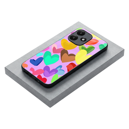 Love Spectrum stylish phone case for redmi 12 5g | glossy glass and slim fit