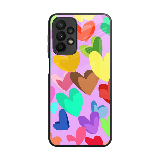 Love Spectrum back phone cover | glass case for samsung galaxy a23