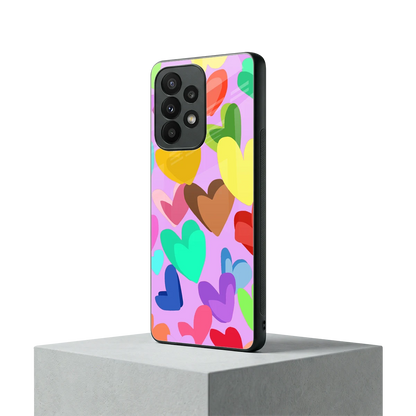 Love Spectrum samsung galaxy a23 mobile cover | shockproof glass phone case