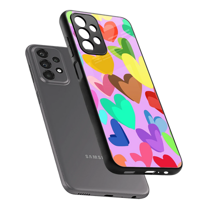 Love Spectrum sleek samsung galaxy a23 cover with tempered glass back and TPU edges