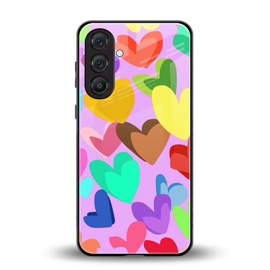 Love Spectrum back phone cover | glass case for samsung galaxy m36 5g