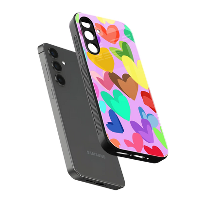 Love Spectrum sleek samsung galaxy m35 5g cover with tempered glass back and TPU edges