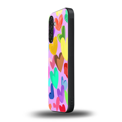 Love Spectrum samsung galaxy a55 5g mobile cover | shockproof glass phone case