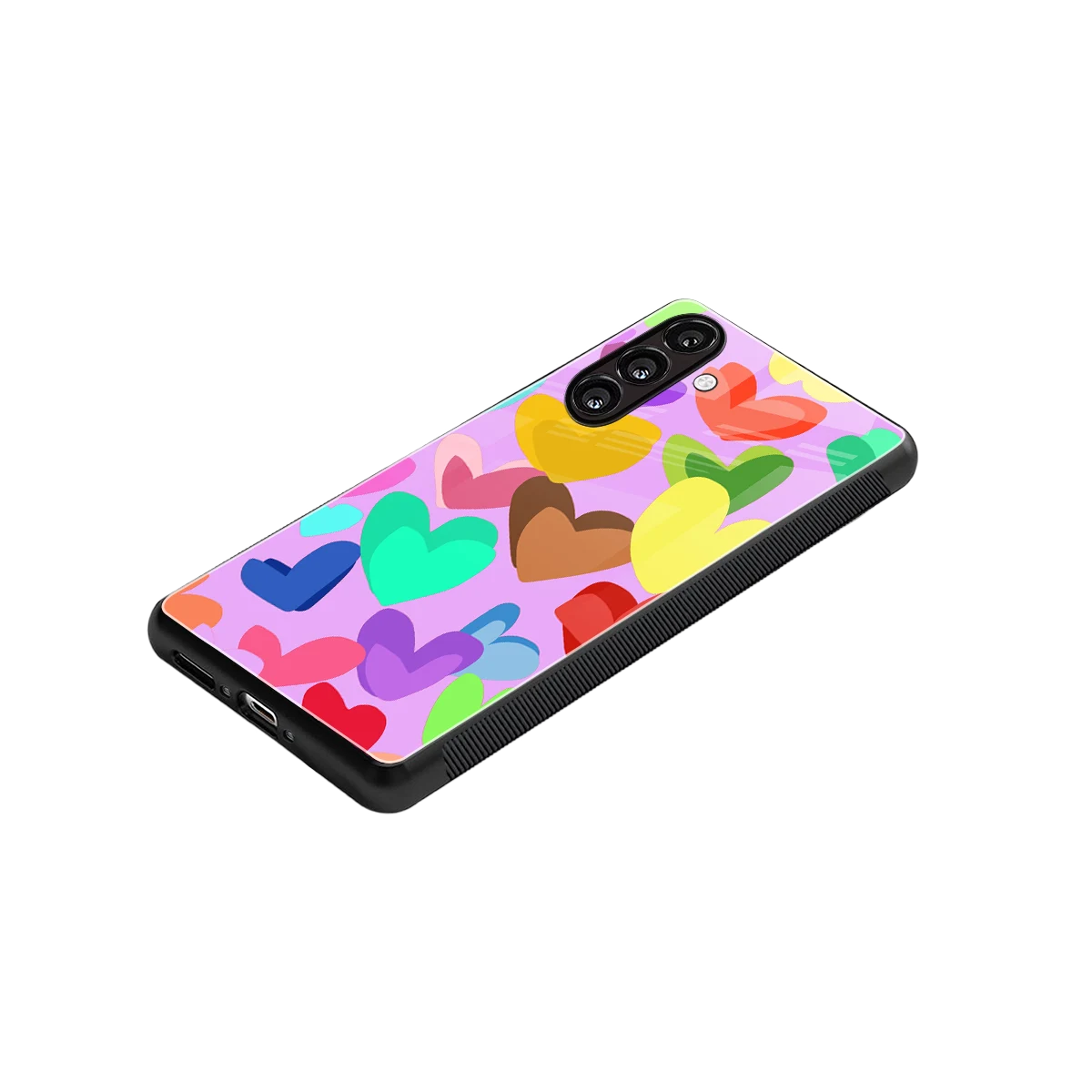 Love Spectrum stylish phone case for samsung galaxy a55 5g | glossy glass and slim fit