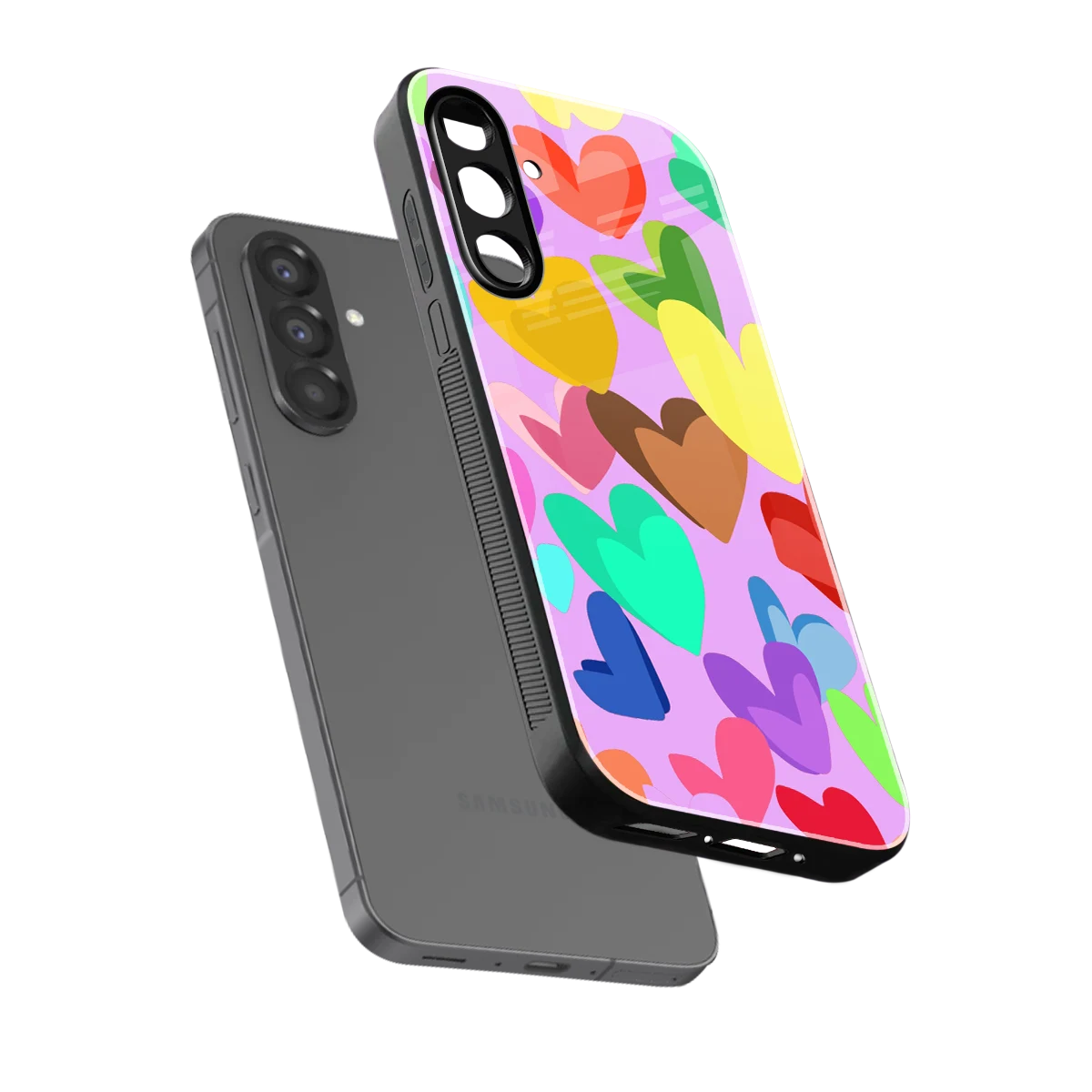 Love Spectrum sleek samsung galaxy a37 5g cover with tempered glass back and TPU edges