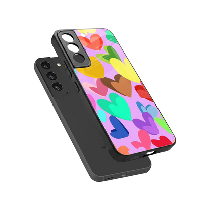 Love Spectrum sleek samsung galaxy s22 cover with tempered glass back and TPU edges