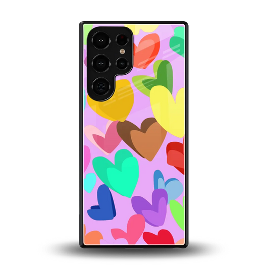 Love Spectrum back phone cover | glass case for samsung galaxy s26 ultra