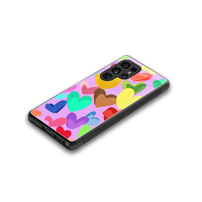 Love Spectrum stylish phone case for samsung galaxy s25 ultra | glossy glass and slim fit