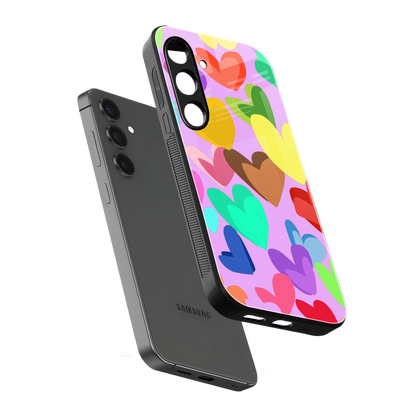 Love Spectrum sleek samsung galaxy s23 fe cover with tempered glass back and TPU edges