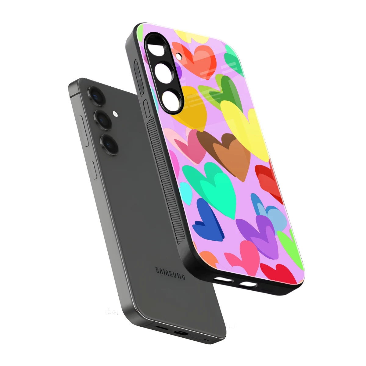 Love Spectrum sleek samsung galaxy s24 plus cover with tempered glass back and TPU edges