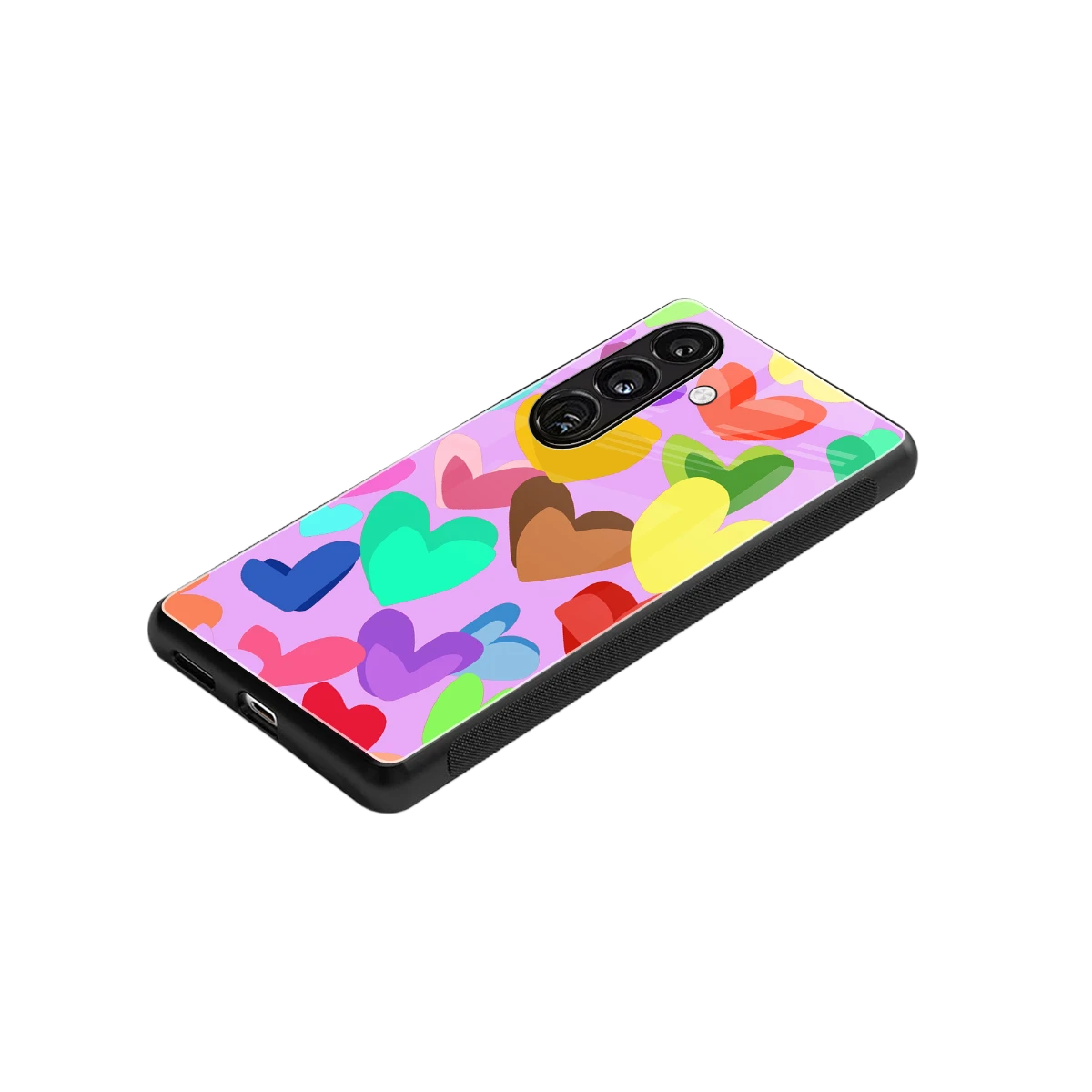 Love Spectrum stylish phone case for samsung galaxy s25 plus | glossy glass and slim fit