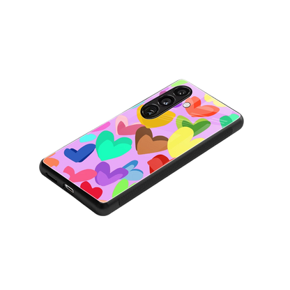 Love Spectrum stylish phone case for samsung galaxy s24 | glossy glass and slim fit