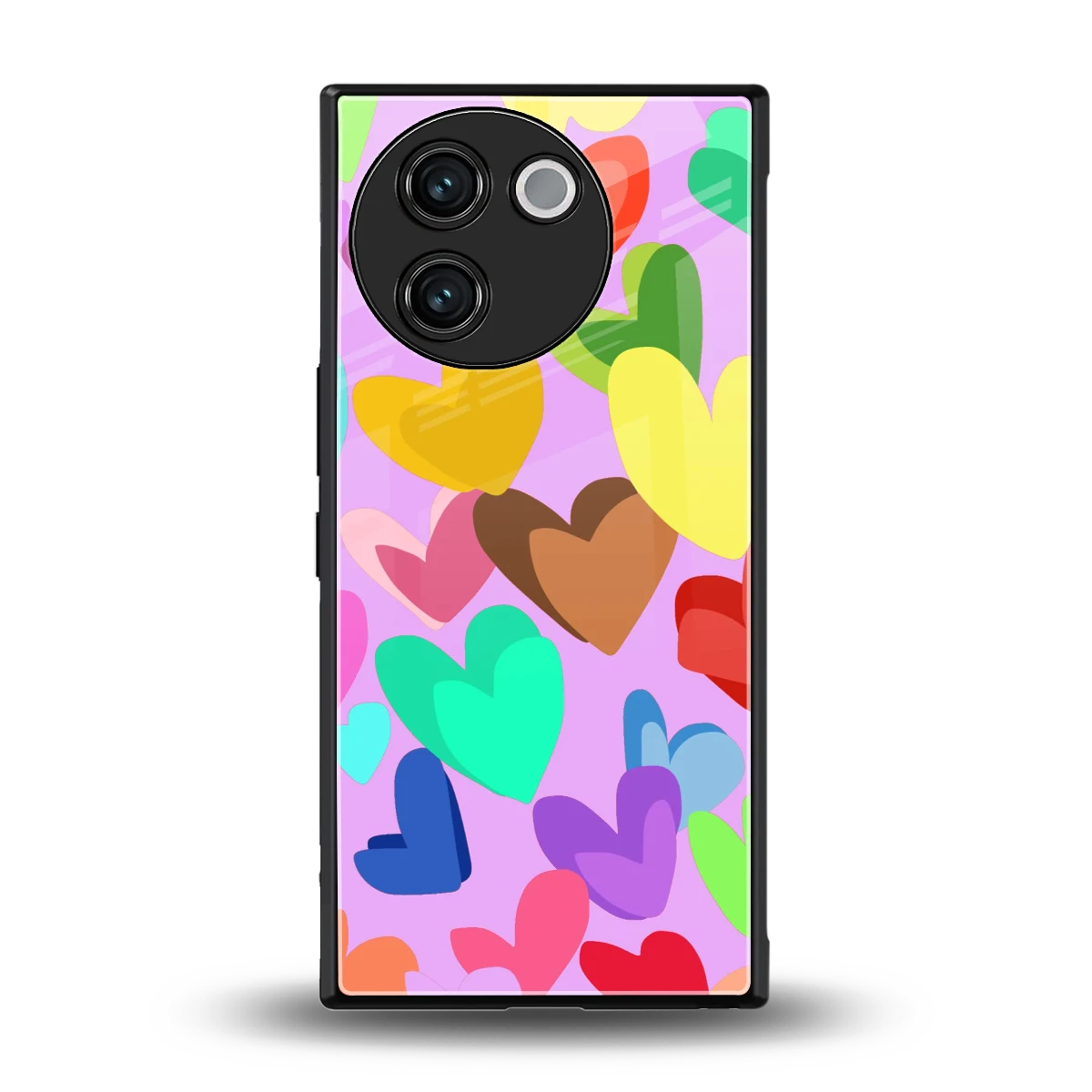 Love Spectrum back phone cover | glass case for vivo v30e