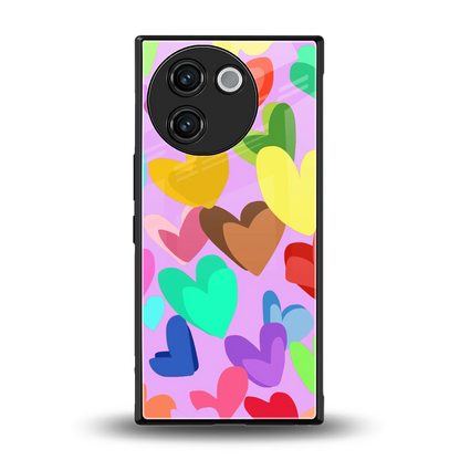 Love Spectrum back phone cover | glass case for vivo v30e