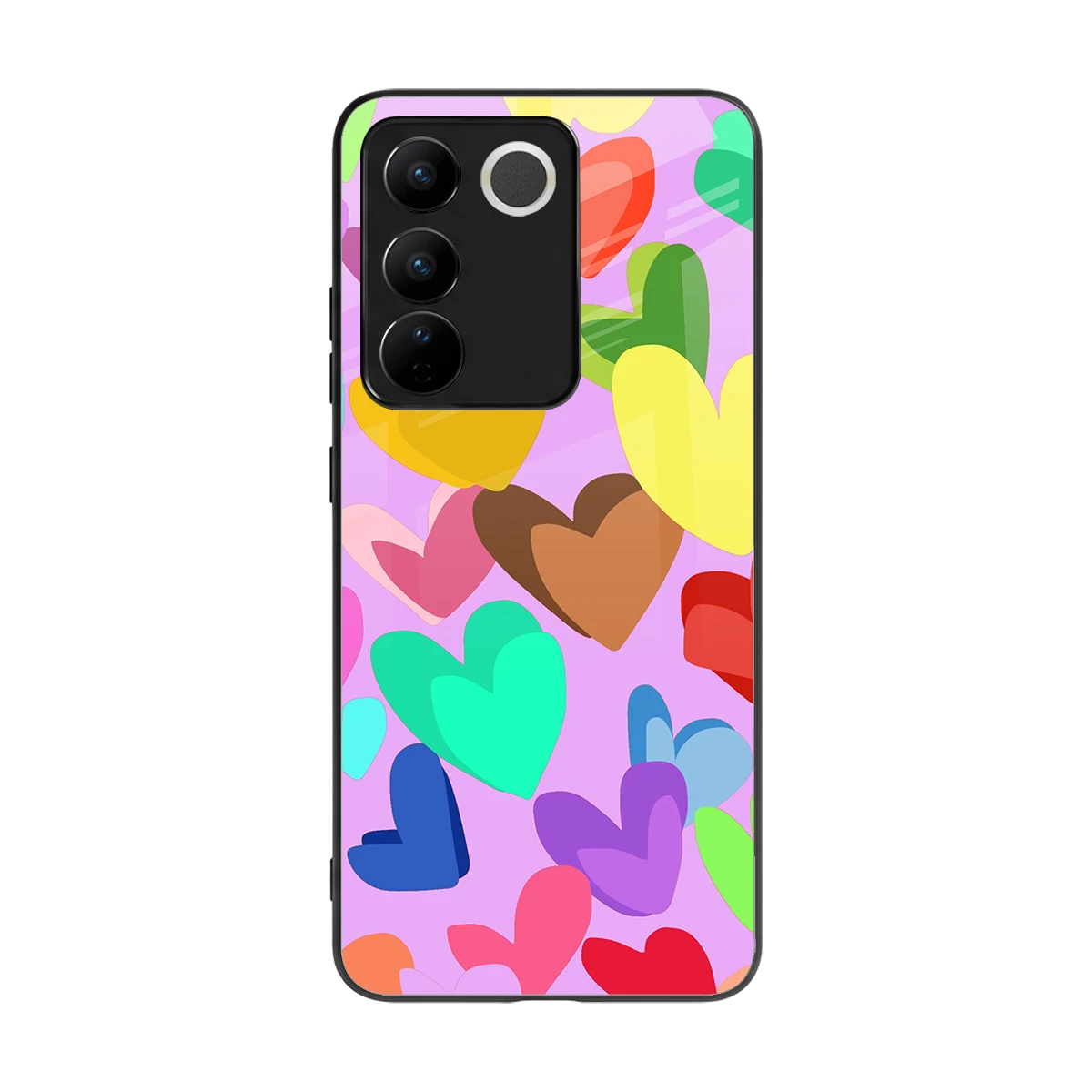 Love Spectrum back phone cover | glass case for vivo v27 5g
