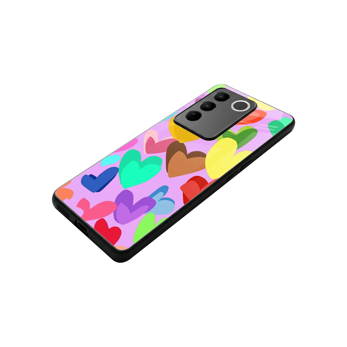 Love Spectrum stylish phone case for vivo v27 5g | glossy glass and slim fit