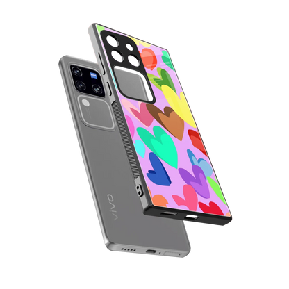 Love Spectrum sleekvivo v30 pro cover with tempered glass back and TPU edges