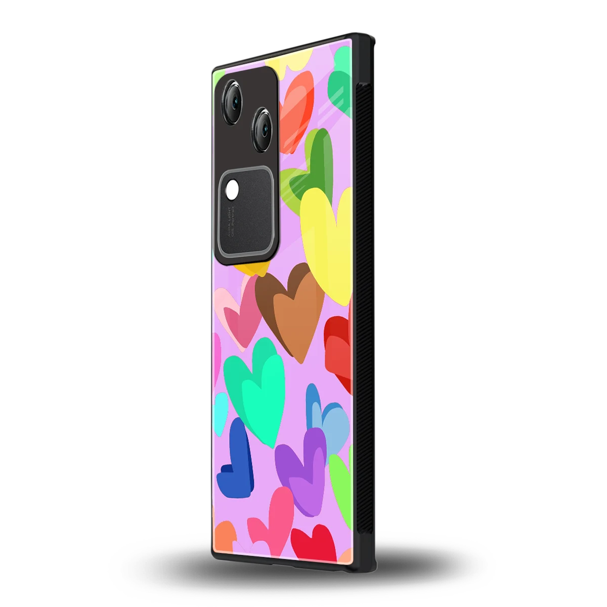 Love Spectrum vivo v30 mobile cover | shockproof glass phone case
