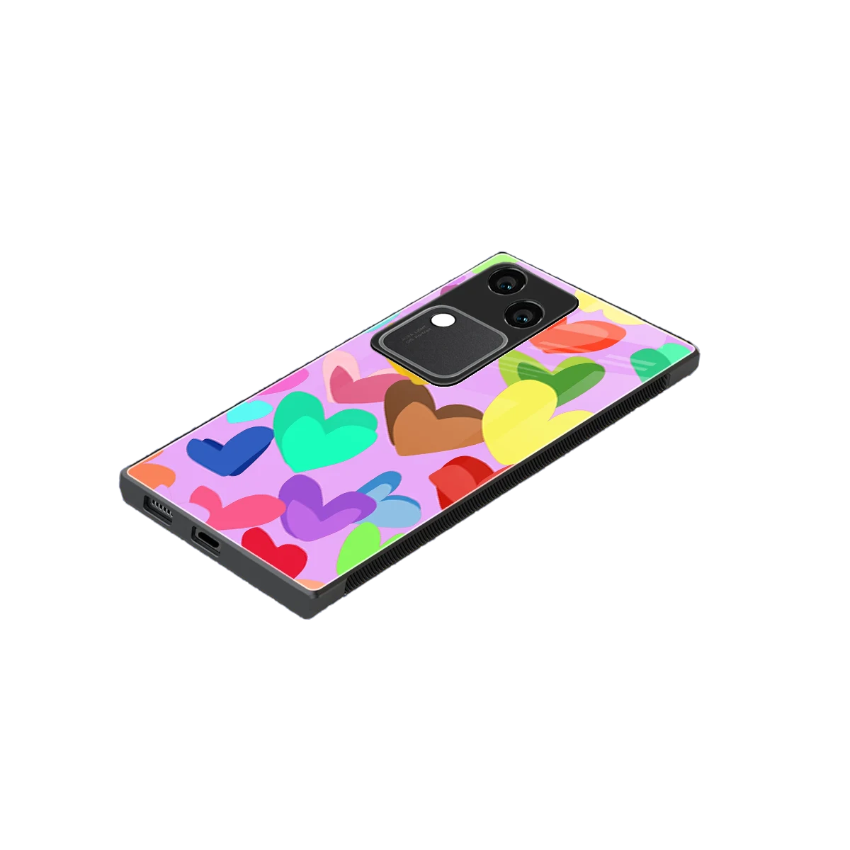 Love Spectrum stylish phone case for vivo v30 | glossy glass and slim fit