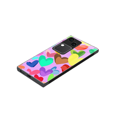 Love Spectrum stylish phone case for vivo v30 | glossy glass and slim fit