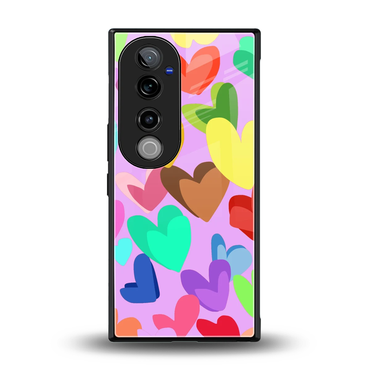Love Spectrum back phone cover | glass case for vivo v40 pro