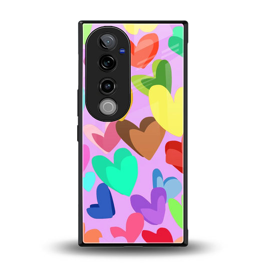 Love Spectrum back phone cover | glass case for vivo v40 pro