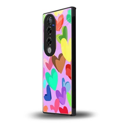 Love Spectrum vivo v40 pro mobile cover | shockproof glass phone case