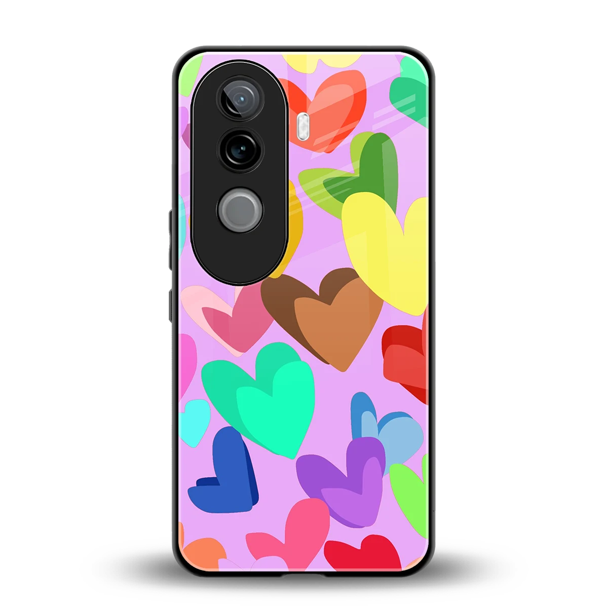 Love Spectrum back phone cover | glass case for vivo v40e