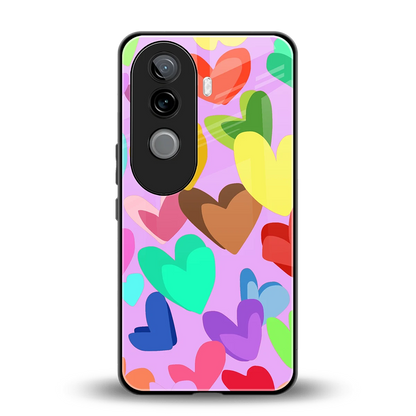 Love Spectrum back phone cover | glass case for vivo v40e